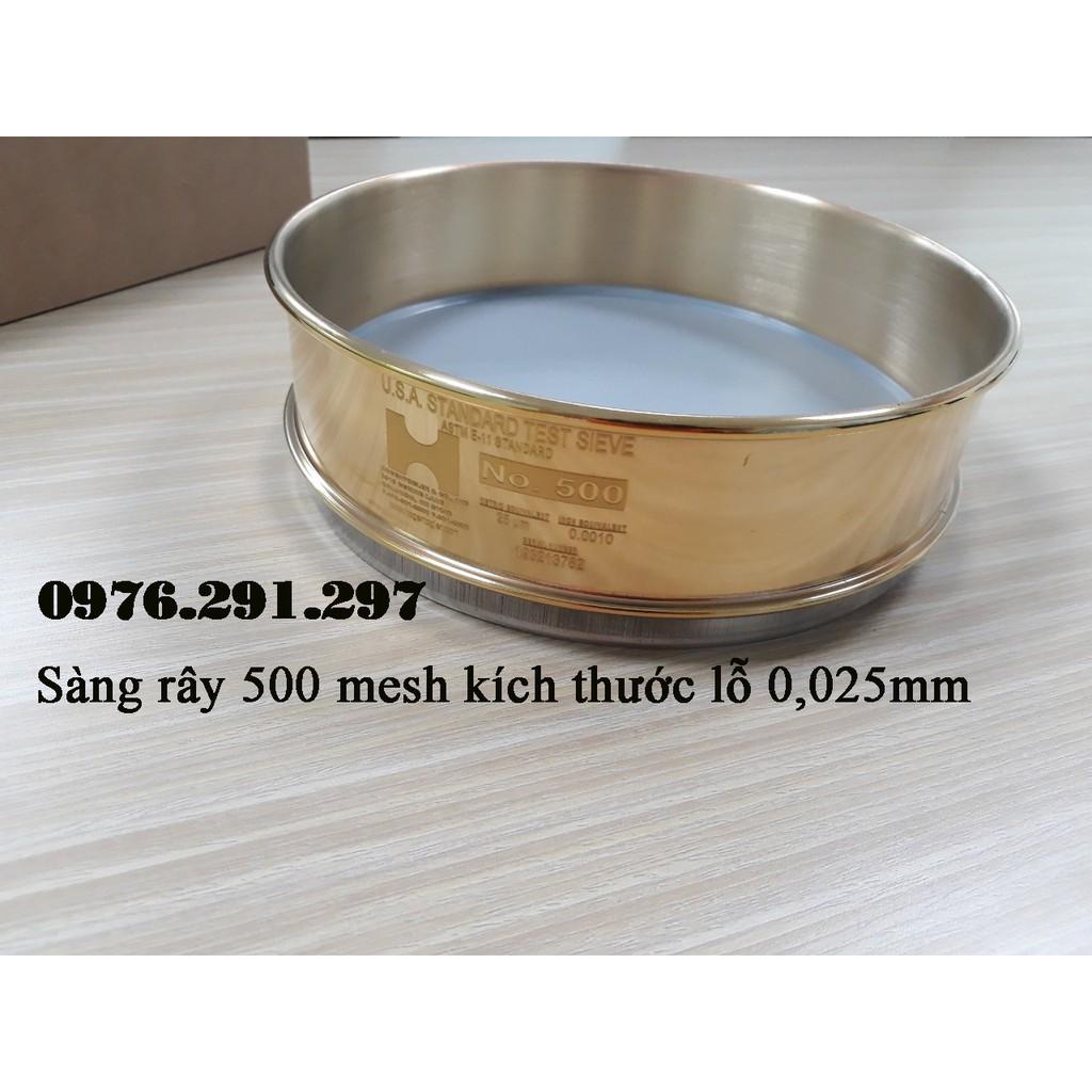 Sàn rây độ mịn lỗ 0,025mm - 500mesh - Tyler Mỹ