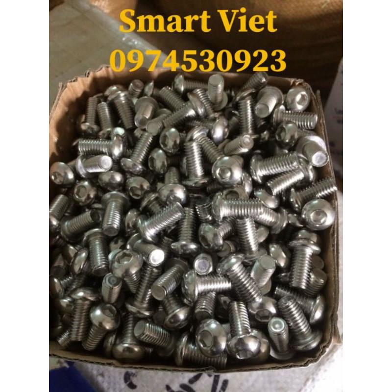 Bulong inox chìm đầu cầu M4 Combo 100 Chiếc