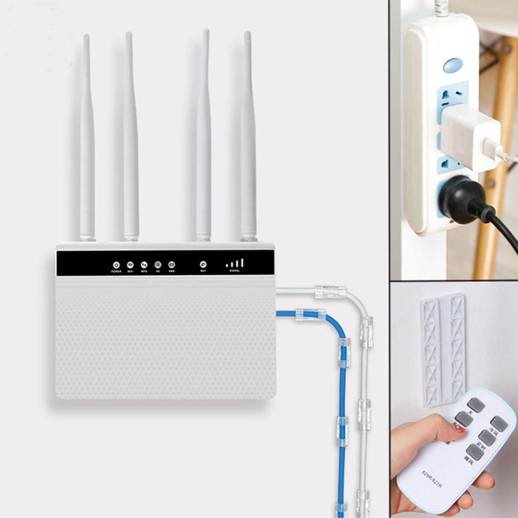 Miếng Dán Tường Treo Ổ Cắm Điện, Modem Wifi/ Giá Đỡ Treo Tường Cố Định Ổ Cắm Điện 88062
