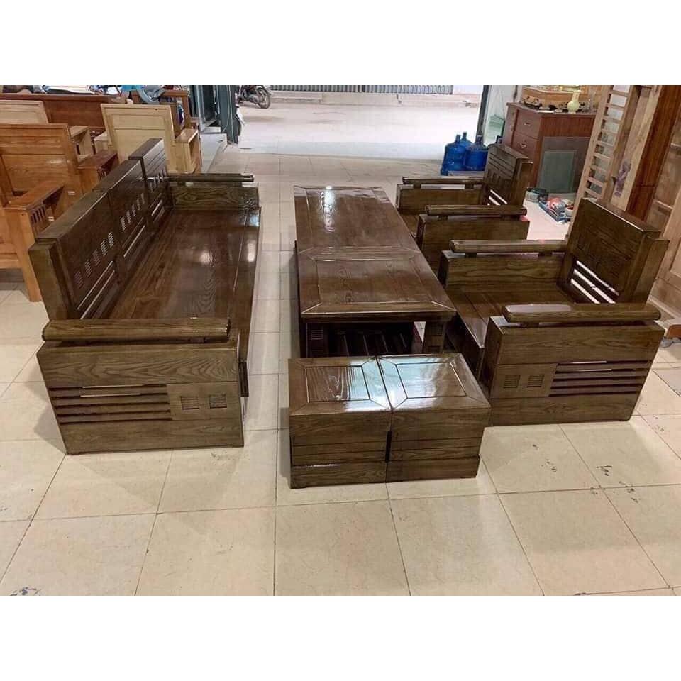 Mẫu bàn ghế gỗ hiện đại cho phòng khách nhỏ