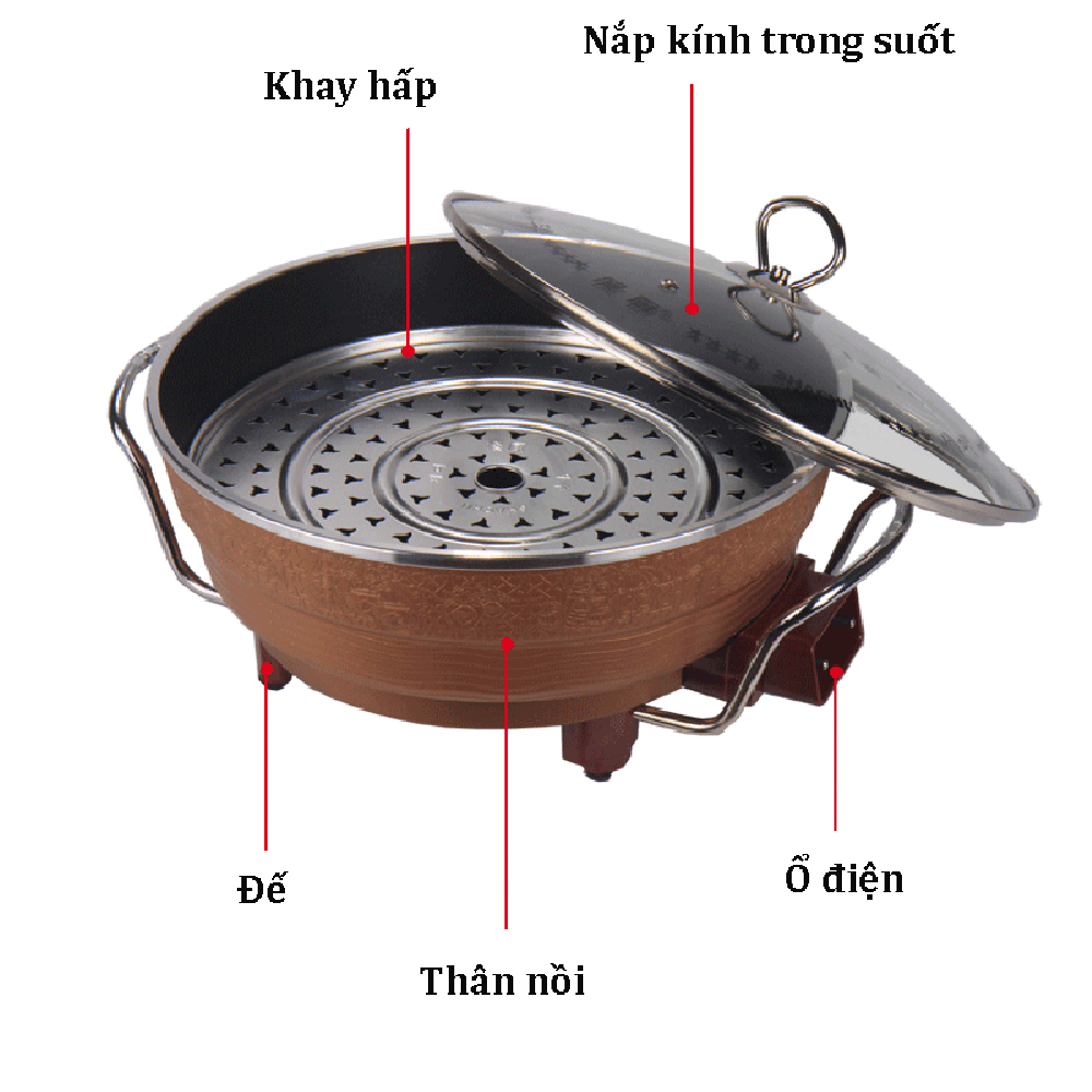 Chảo điện đa năng tròn