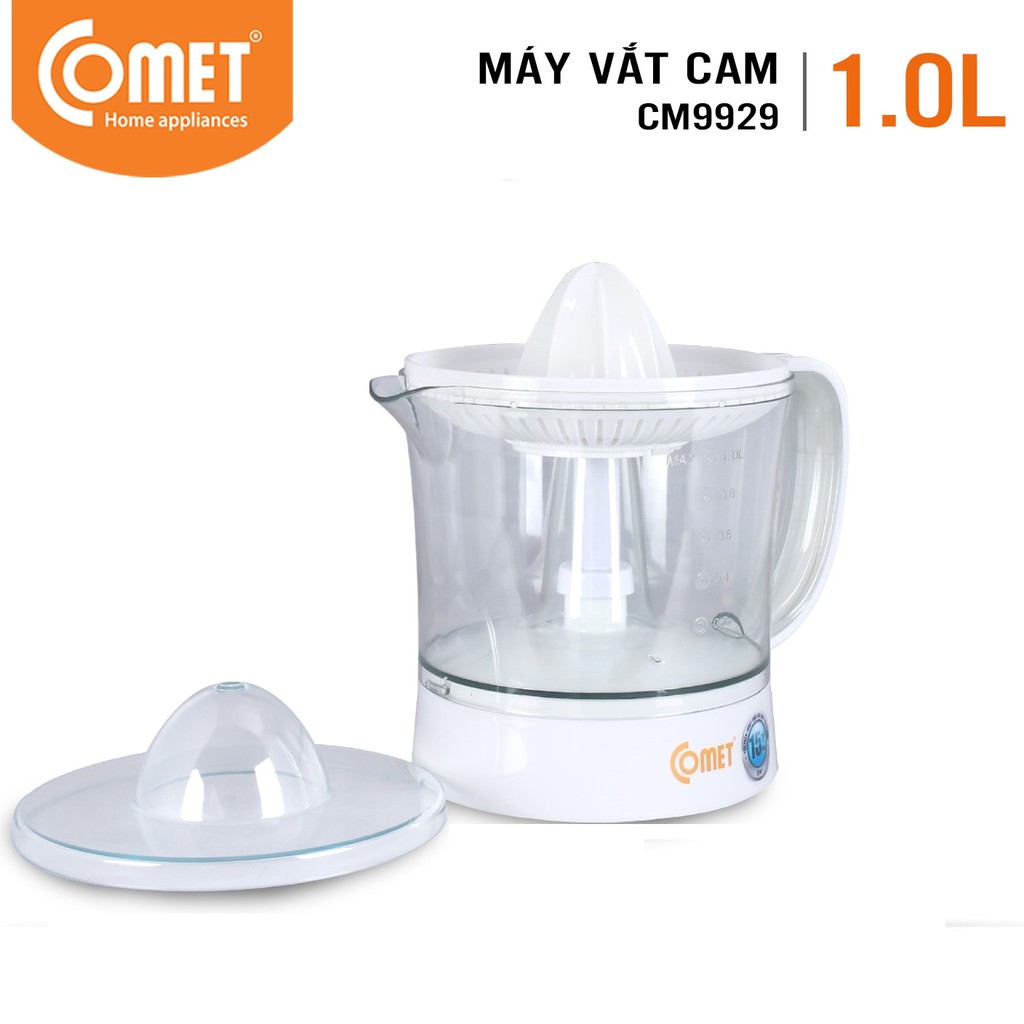 Máy Vắt Cam Comet 40W CM9929 (1.0 Lít) - Trắng - Hàng Chính Hãng