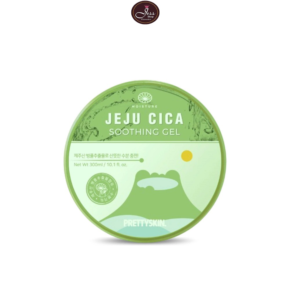 Gel Dưỡng Rau Má PrettySkin The Pure Jeju Cica Soothing Gel 300ml