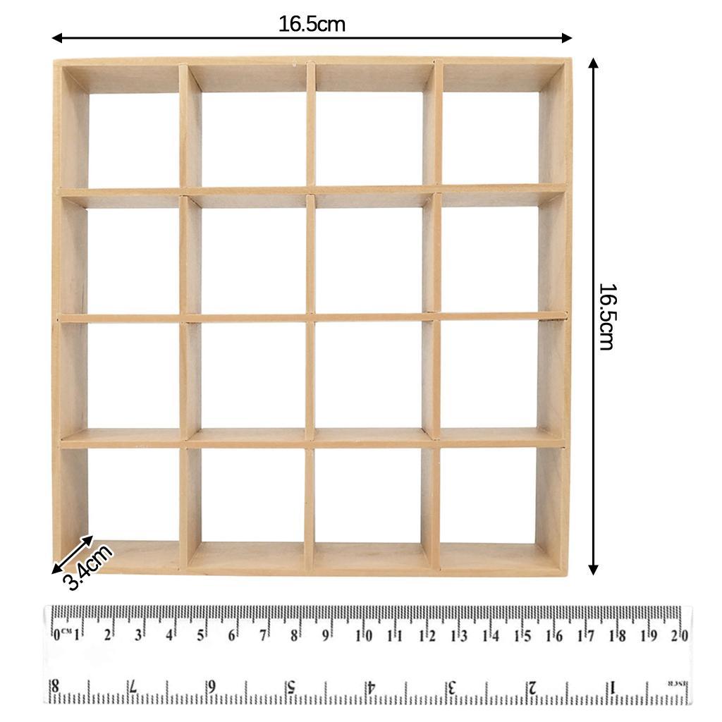 Mini Wooden Storage Display Organizer Stand for 12th Scale Dollhouse