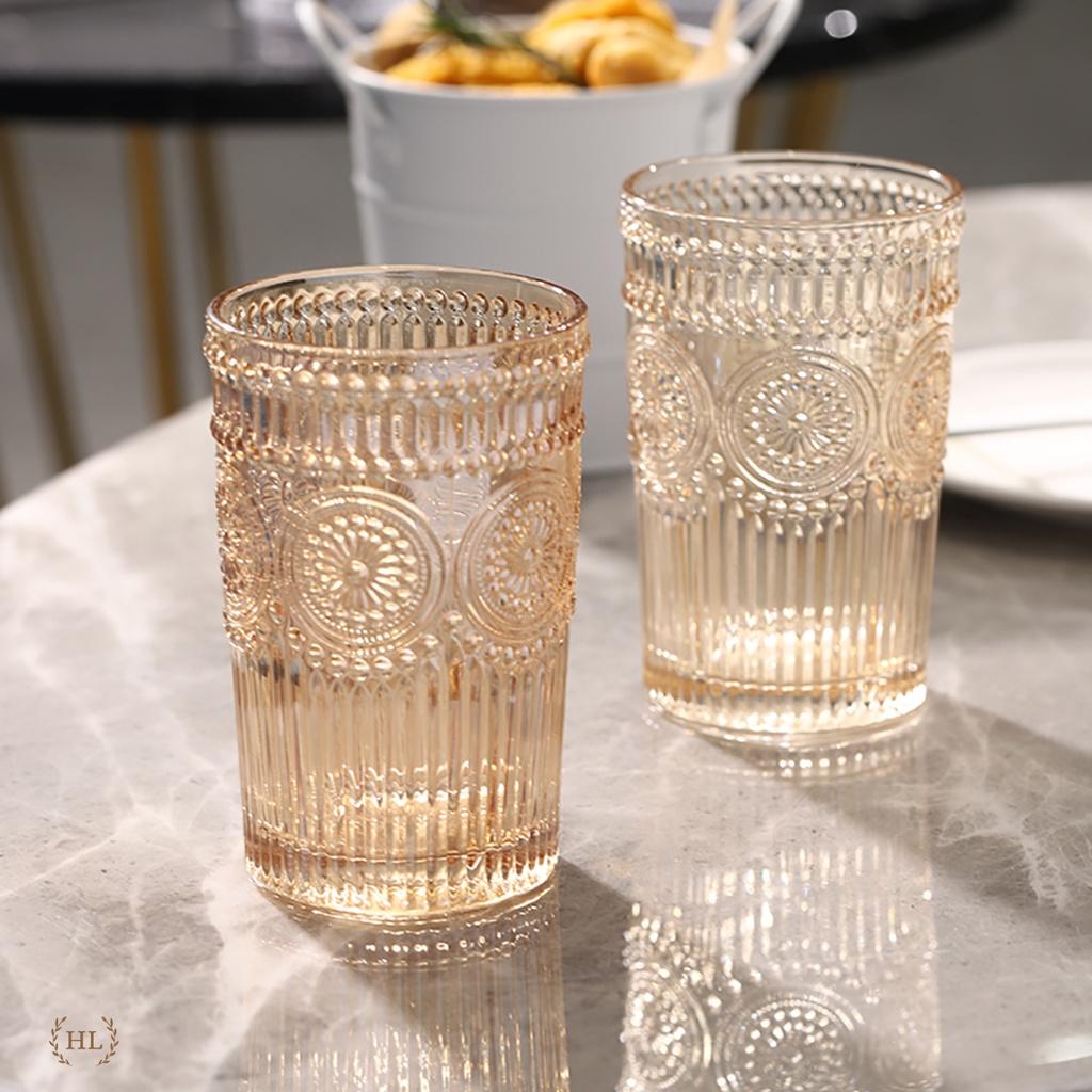 Bình cốc thủy tinh Decor chịu nhiệt Borosilicate | Bình Ly Thủy Phong cách Dubai họa tiết Ả Rập 2022
