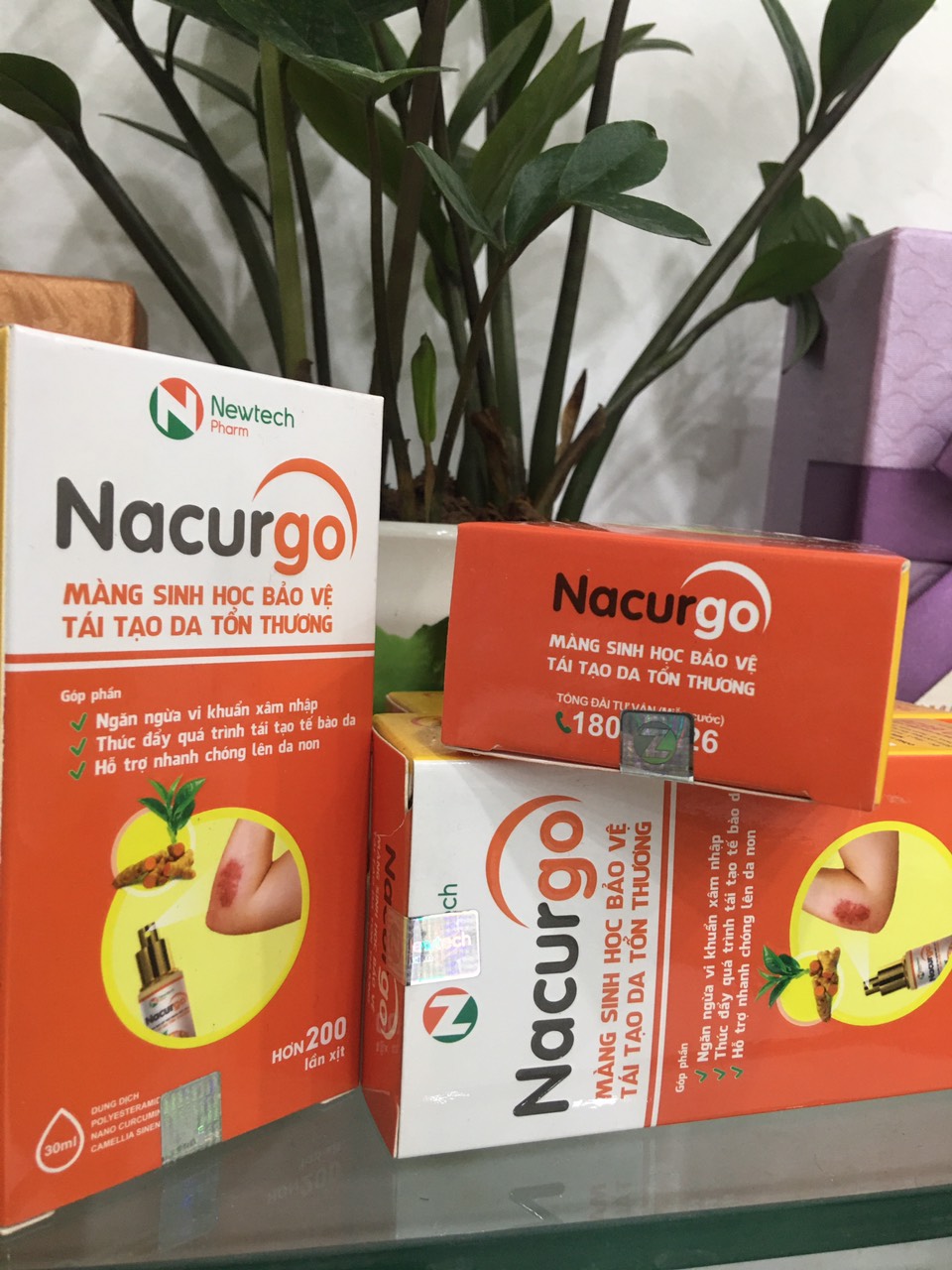 Dung dịch xịt NACURGO- Màng sinh học bảo vệ tái tạo da tổn thương