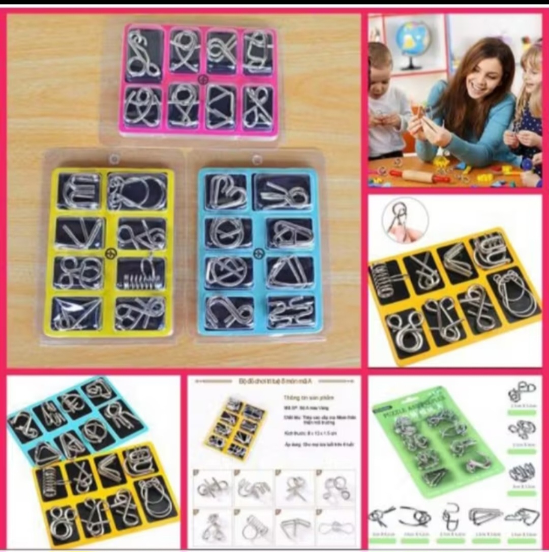 BỘ 3 HỘP ĐỒ CHƠI TRÍ TUỆ IQ PHÁT TRIỂN TRÍ THÔNG MINH CHO CÁC BÉ SÁNG TẠO