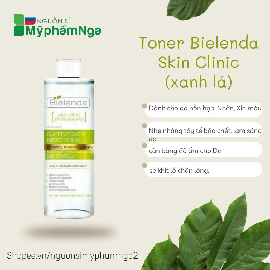 Nước hoa hồng Bielenda se khít chân lông giảm mụn giảm nhờn - Toner Bielenda Skin Clinic