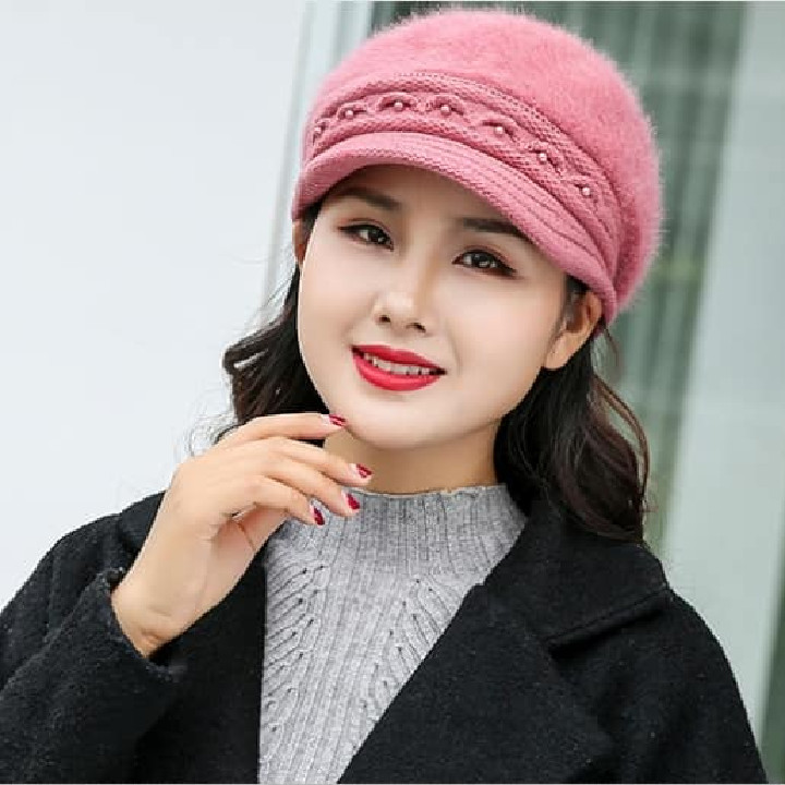 NÓN MŨ BERE LEN LÔNG THỎ THỜI TRANG HÀN QUỐC DN19122312