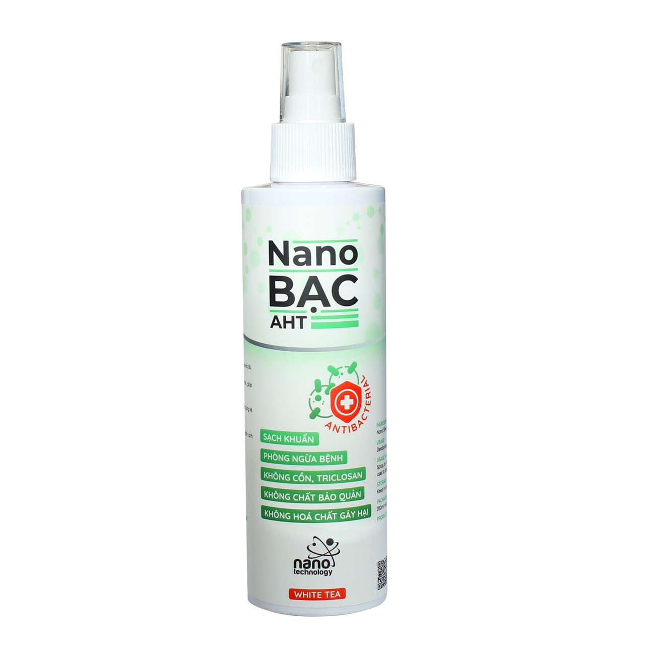 Chai xịt diệt khuẩn Nano Bạc AHT 200 ml