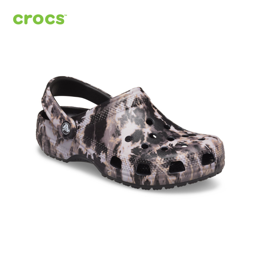 Giày lười clog unisex Crocs Bleach Dye - 207326-001