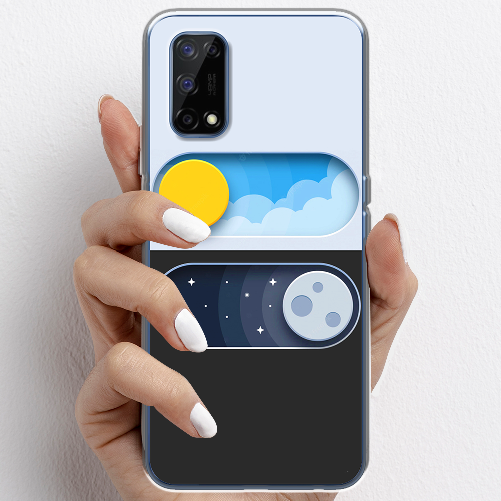 Ốp lưng cho Realme 7 Pro nhựa TPU mẫu Ngày đêm