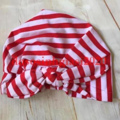 Nón turban sọc cho bé yêu 0-6 tháng/ Mũ ấn độ