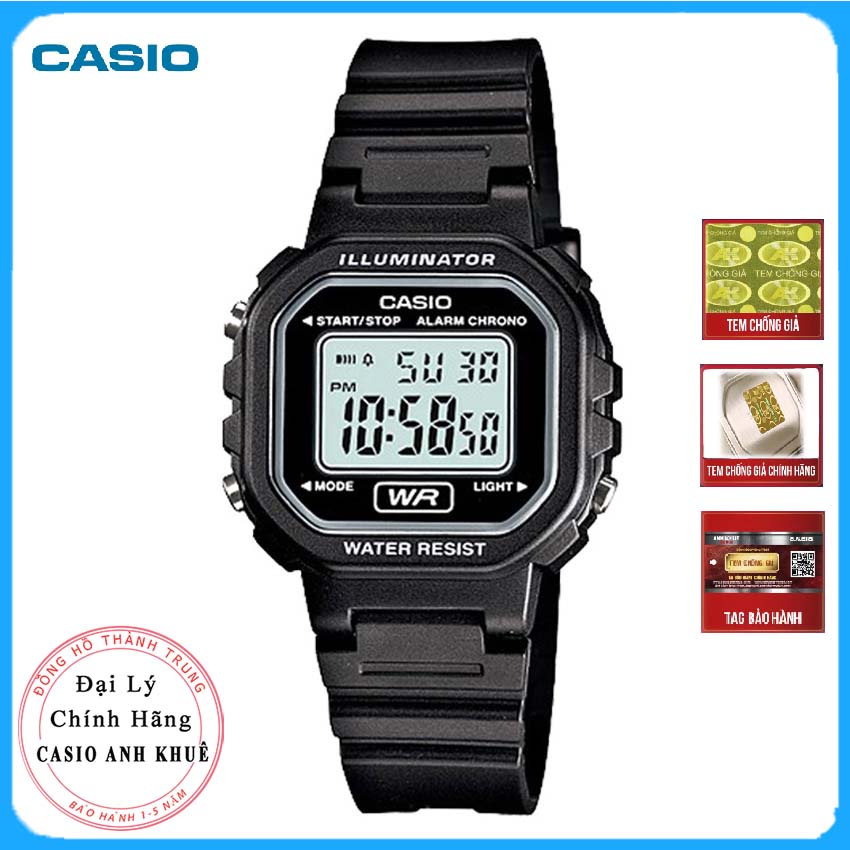 Đồng Hồ Điện Tử Nữ Casio LA-20WH-1A Dây Nhựa