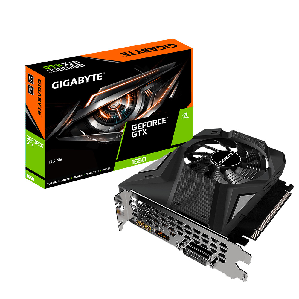 Card đồ họa VGA Gigabyte GeForce GTX 1650 D6 4G GDDR6 1‎28 bit - Hàng Chính Hãng