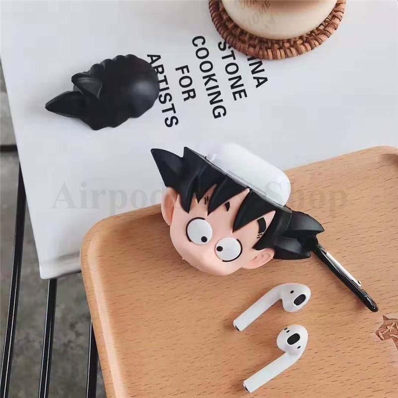 Bao Case Ốp dành cho airpod 1 và 2, tai nghe bluetooth i11,i12, i9s... Songoku baby kute silicon cao cấp