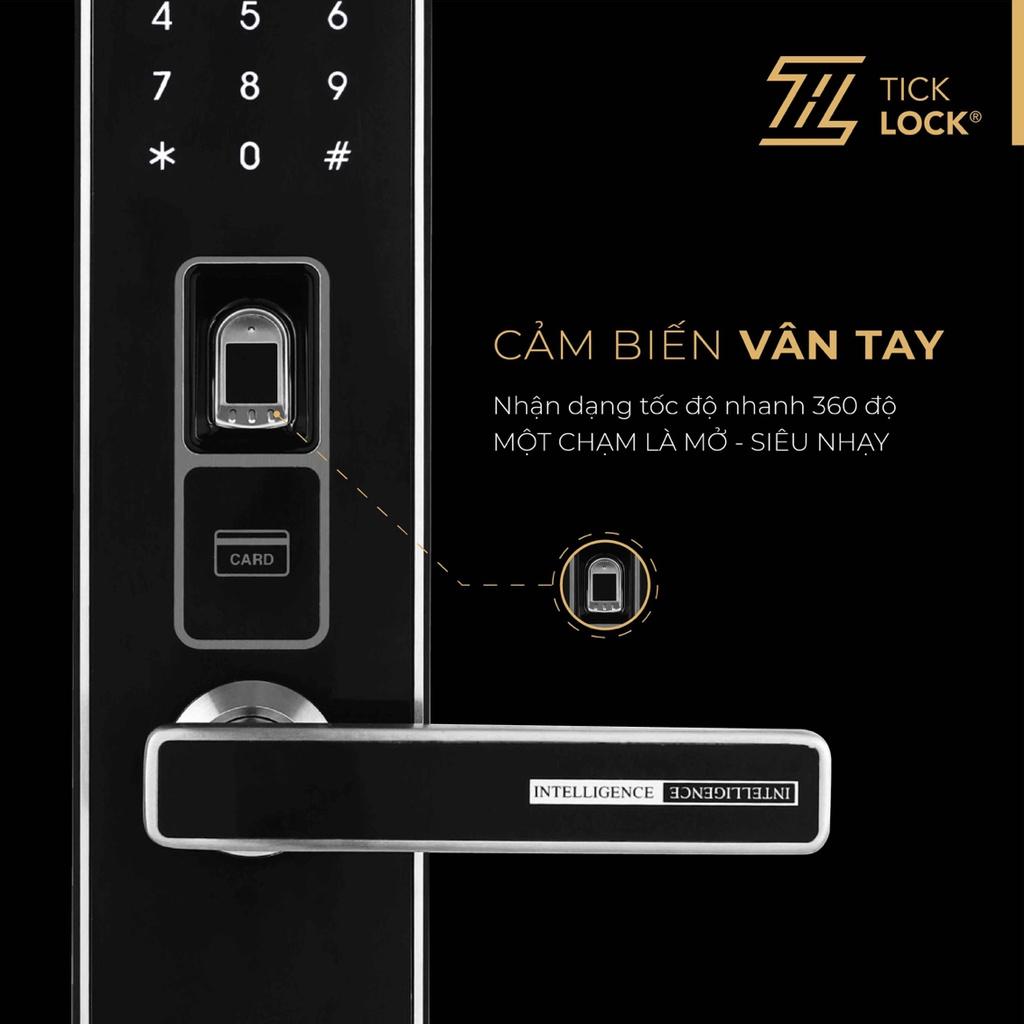 Khoá vân tay cửa gỗ SMA-07 công nghệ Malaysia - Khoá cửa điện tử cho cửa gỗ cao cấp