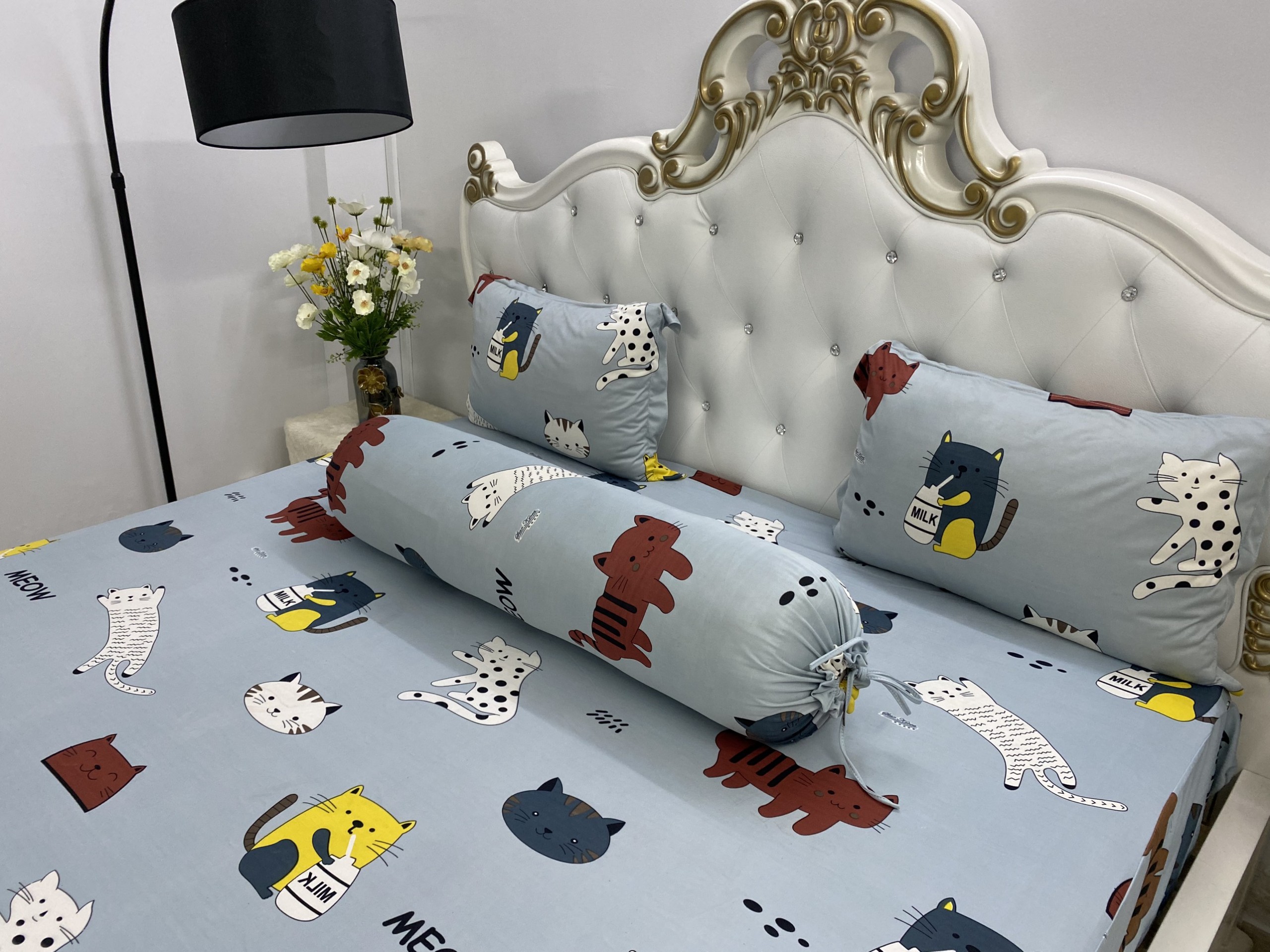 Bộ Drap Thun Hàn Quốc mát lạnh 1m6 hoặc 1m8x2m