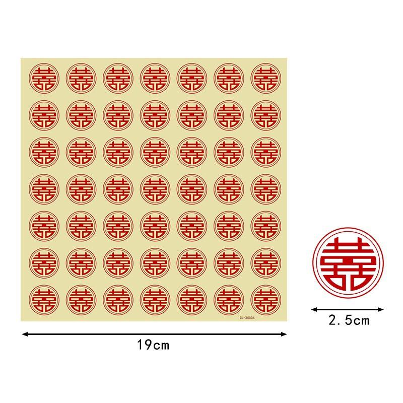 SONG HỶ DECAL DÁN TRÁI CÂY VÀ PHỤ KIỆN 50 CHỮ