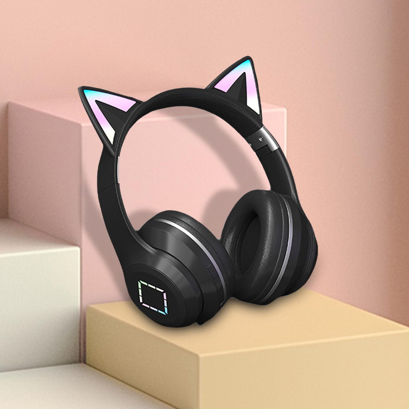 Over Ear Headphones RGB Light Low Latency Volume Control for Online Teaching