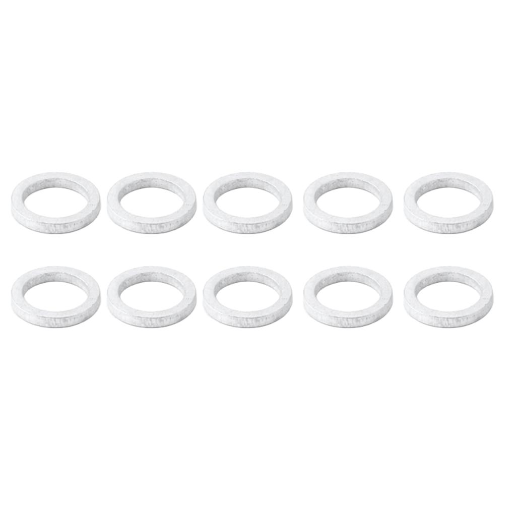 10Pcs Bicycle Headset Spacers,MTB Road Mountain Bike Stem Spacers Aluminum Alloy Bike Bicycle Handlebar Spacers Front Stem Fork Washer