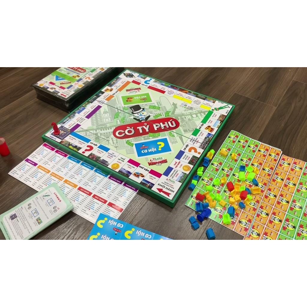 Cờ Tỉ Phú Monopoly Vui Nhộn Cao Cấp, An Toàn Cỡ Cực Đại 42x42 Chính Hãng Amalife