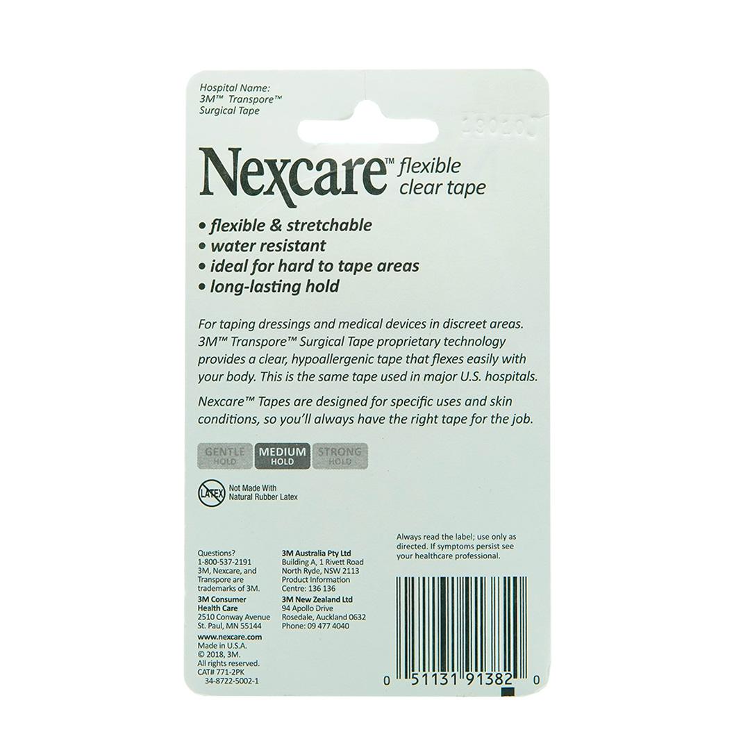 Băng cuộn y tế Nexcare 3M 25.4x9.14mm - Vỉ 2 cuộn trong suốt, xé dễ dàng, keo y tế siêu dính, thoáng khí 771-2PK