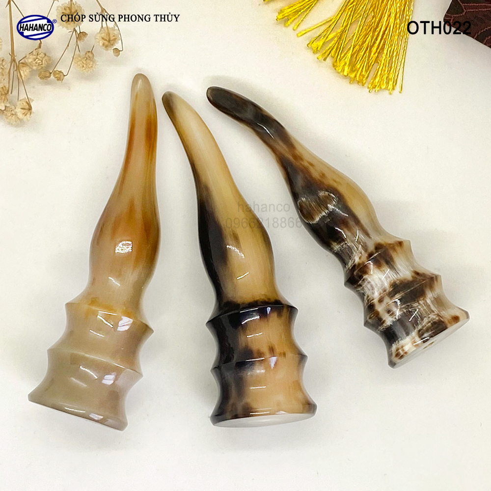 Chóp sừng bò Châu Phi vật phẩm phong thủy giàu sang/phú quý/may mắn - Bày bàn làm việc hoặc trong nhà