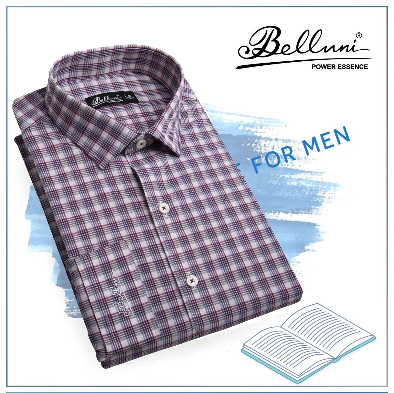 Áo sơ mi nam SlimFit tay dài cao cấp BELLUNI vải sợi tre thoải mái thanh lịch 157 R2