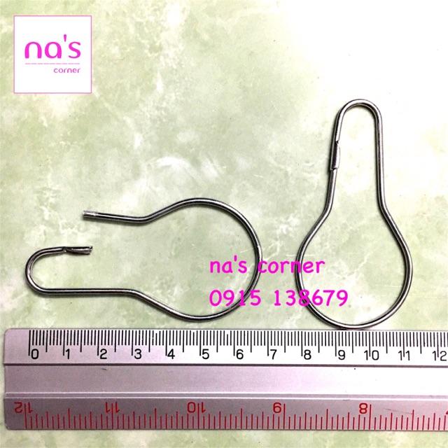 Bộ 100 móc bầu treo đồ, treo hàng size nhỏ 6.5x3.5cm