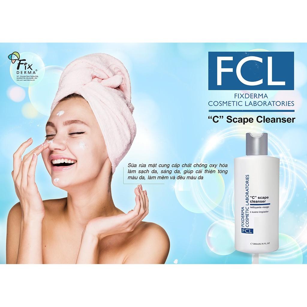 Fixderma SỮA RỬA MẶT TRẺ HÓA SÁNG DA FCL C SCAPE CLEANSER 200ml