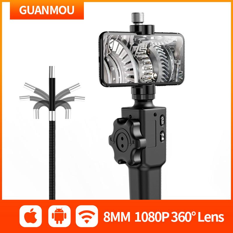 Nội soi khớp nối hai chiều 180 độ nội soi công nghiệp với đầu dò đường kính 6,2mm/8,5mm cho iPhone Android