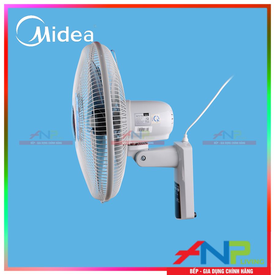 Quạt Treo Tường 3 Cánh Midea FW40-7JR (Quạt Điện Công Suất 55W, Chỉnh Gió 3 Tốc Độ, Có Điều Khiển Từ Xa)