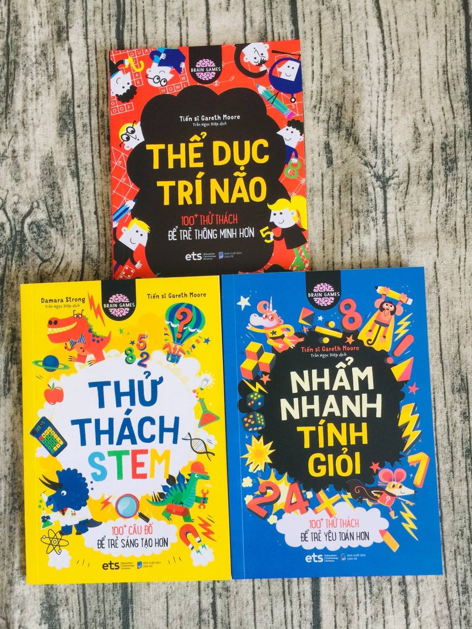 Combo :Thử Thách Stem +Thể Dục Trí Não+Nhẩm Nhanh Tính Giỏi