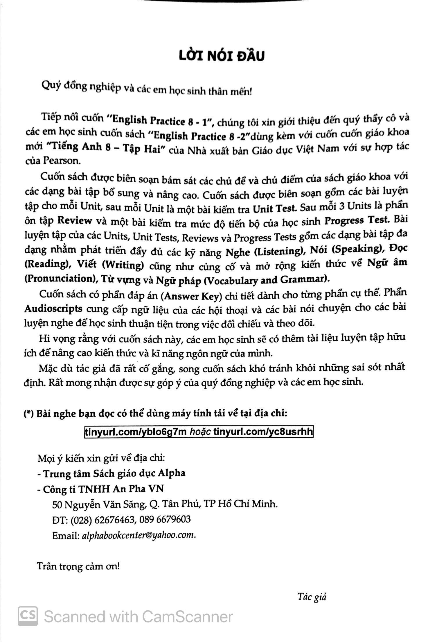 English Practice 8 Book 2
