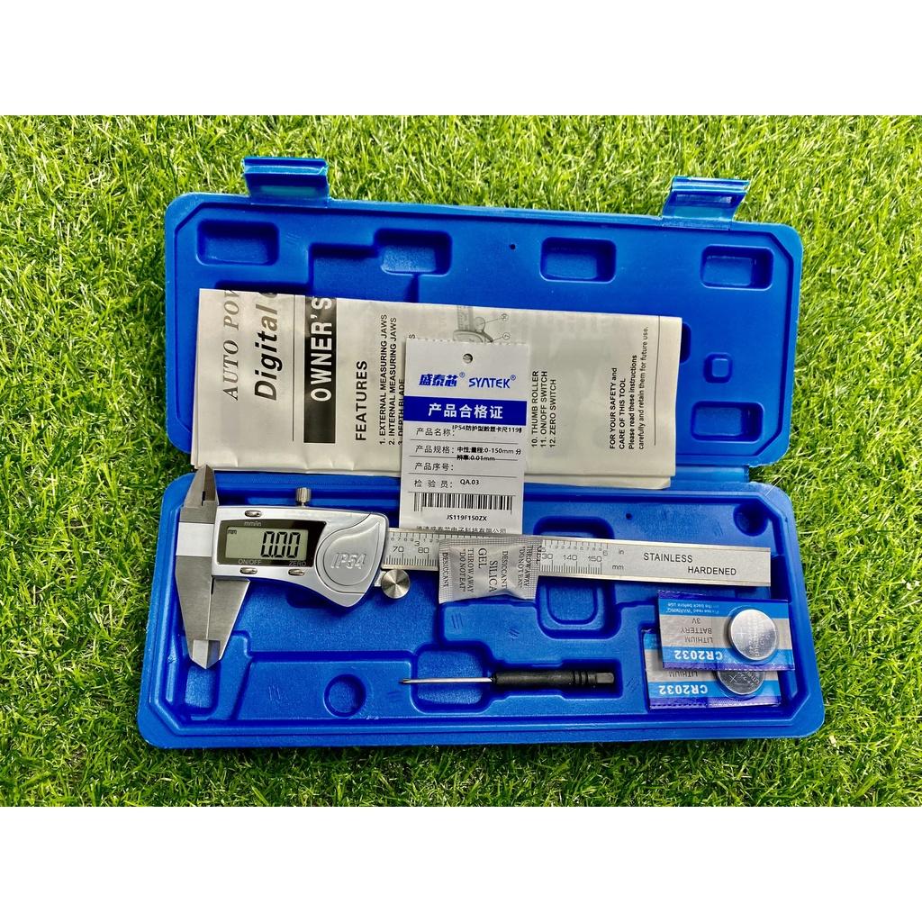 Thước kẹp điện tử chống nước Syntek thép không gỉ bền bỉ, chống bụi bẩn và ẩm mốc