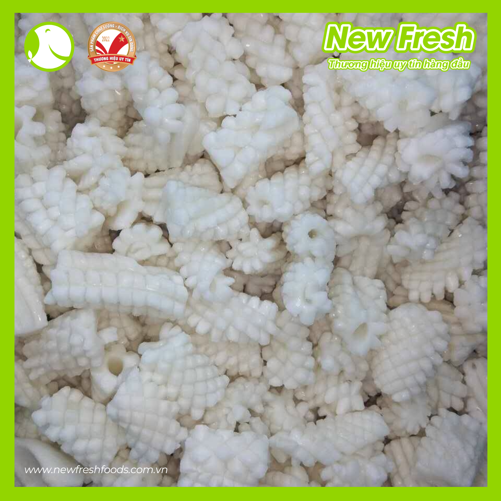 Mực Ống Làm Sạch Cắt Hoa Túi 1Kg