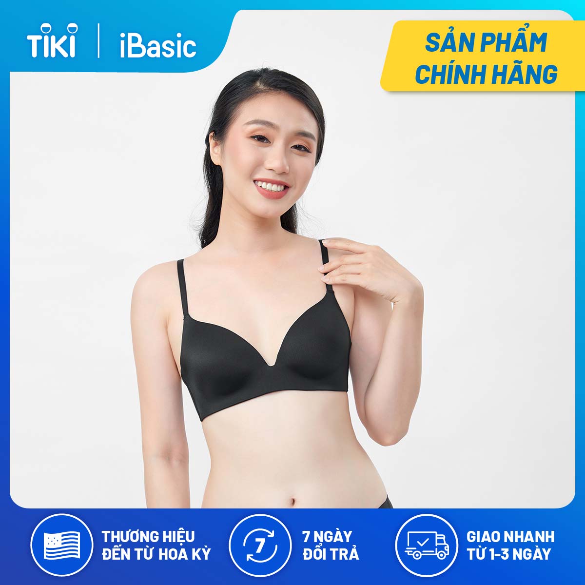 Áo ngực không đường may mút mỏng laser cut iBasic BRAW034