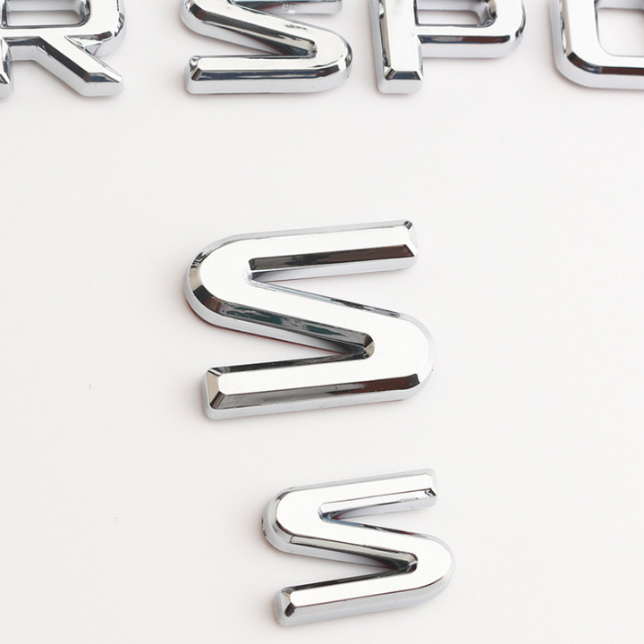Bộ 3 Decal tem chữ Super Sport dán đuôi xe và hông xe ô tô LXSP