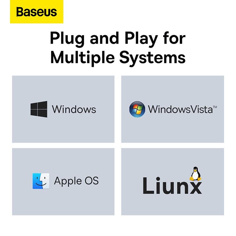 Hub chuyển đa năng Baseus Lite Series 6-Port Type-C HUB Docking Station