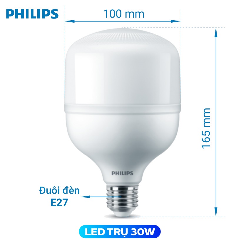 Bóng đèn Philips LED Trụ TForce Core 30W E27