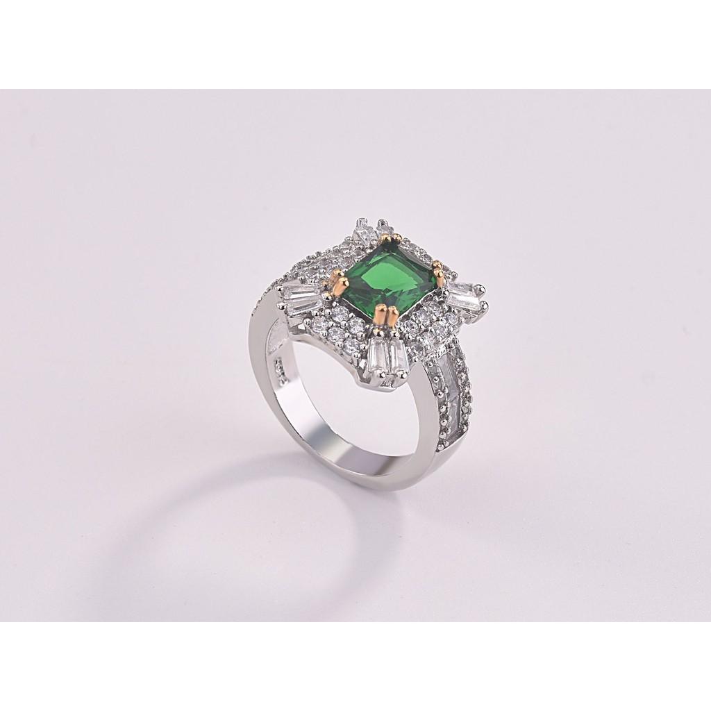 Nhẫn nam bạc 925, nhẫn nam bạc ta đính đá trắng cao cấp