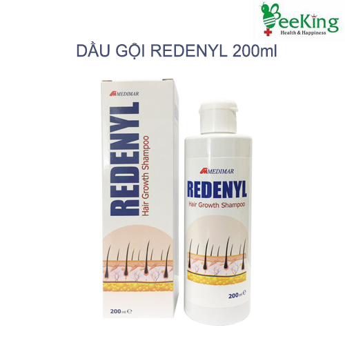 Dầu gội Redenyl Shampoo 200ml giúp làm sạch gàu, kích thích mọc tóc, giúp tóc bóng đẹp và chắc khỏe