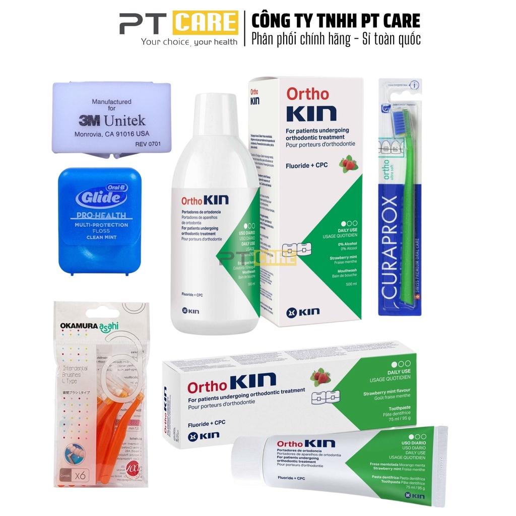 Nước Súc Miệng Dành Cho Răng Niềng Chỉnh Nha Ortho Kin 500ml Ngừa Sâu Răng Thơm Miệng