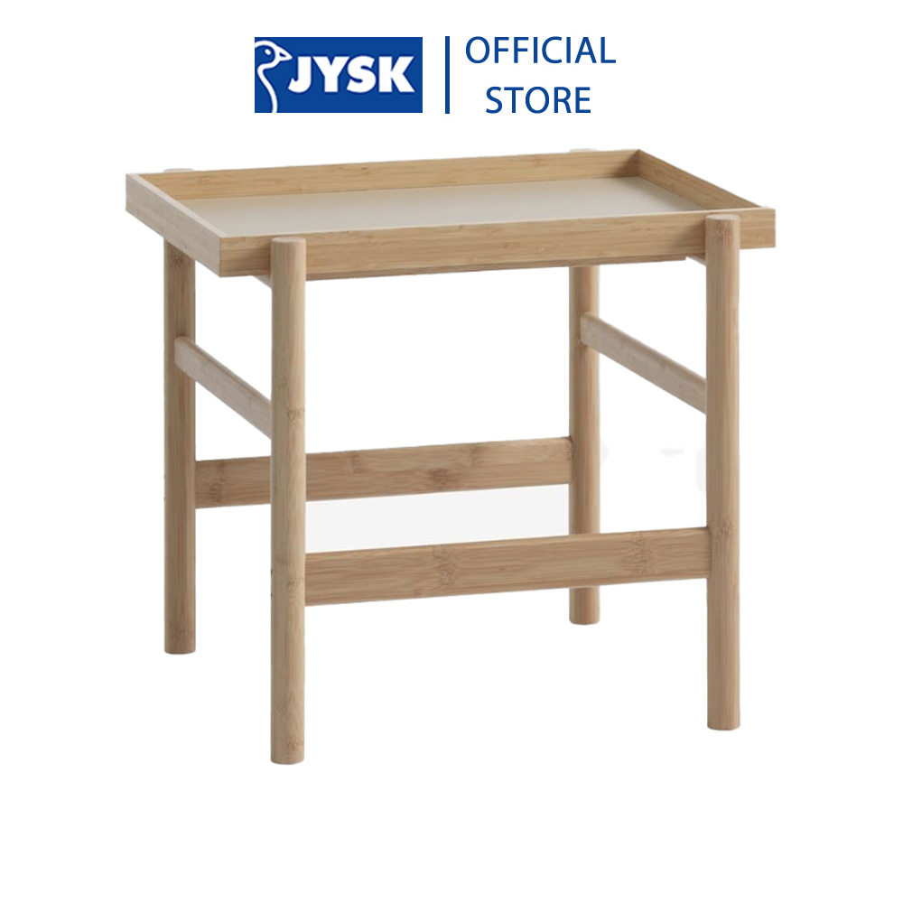 Bàn góc | JYSK Stige | gỗ công nghiệp/tre | màu tự nhiên | R46xD50xC45cm