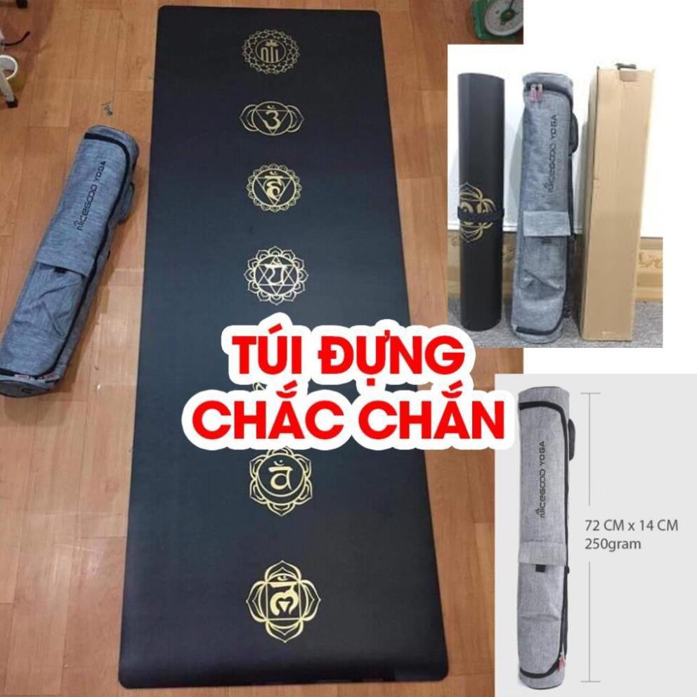 Thảm Tập Yoga Thảm PU Cao Su Non Cao Cấp Chống Trượt 100% Bám Tốt Không Đau Gối Tập Gym