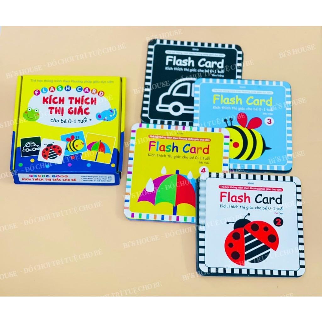 Bộ Thẻ Trắng Đen Màu Sắc- Flash Card Kích Thích Thị Giác Cho Trẻ Sơ Sinh