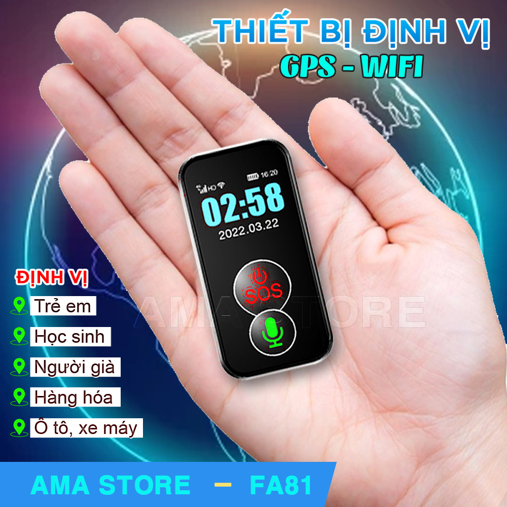 Định vị GPS không dây Thông minh FA81 Dành cho Trẻ em, Học sinh, Người già, Hàng hóa, Ô tô, Xe máy Hàng nhập khẩu