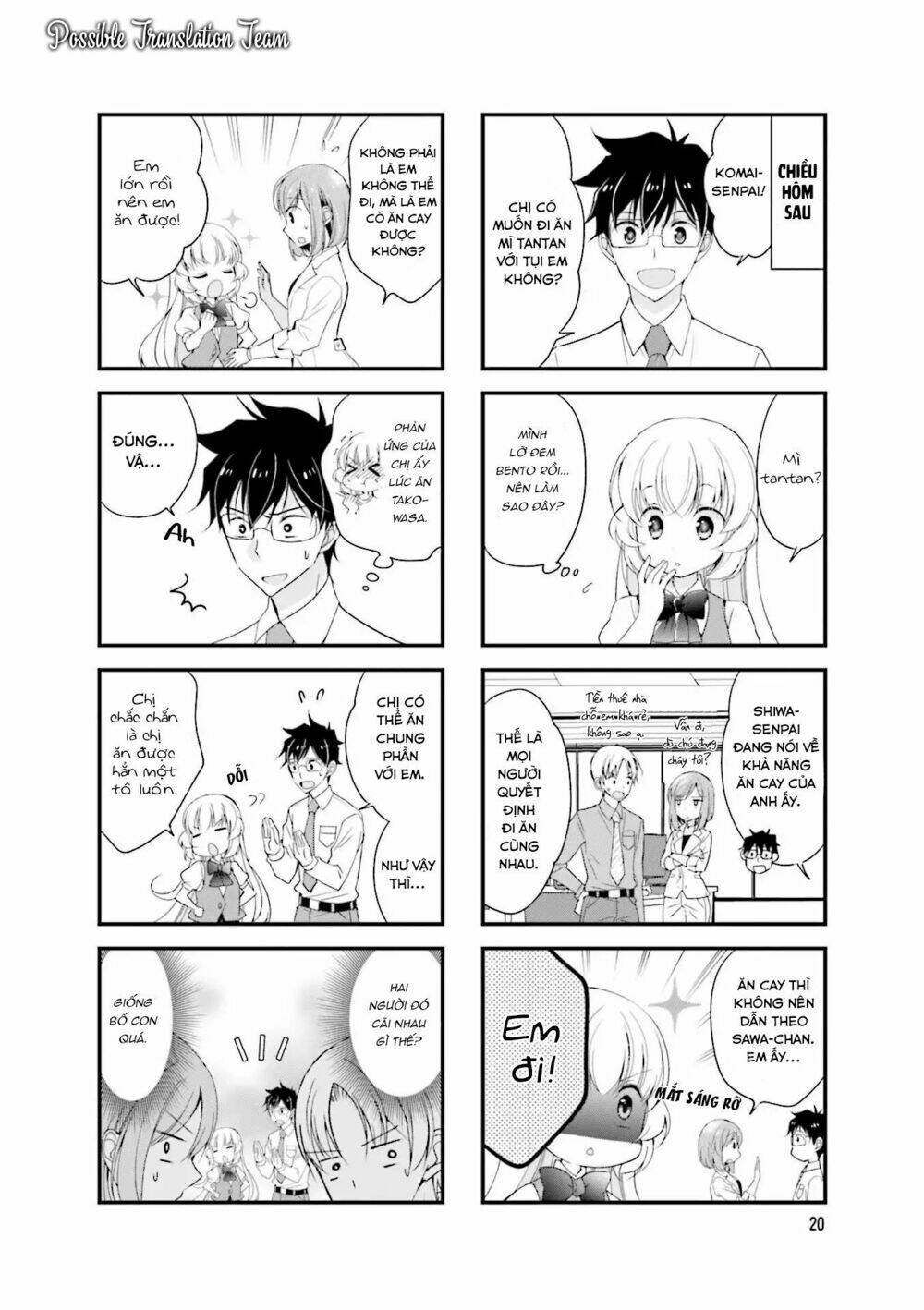 senpai nhỏ nhắn của tôi rất dễ thương chapter 18 4