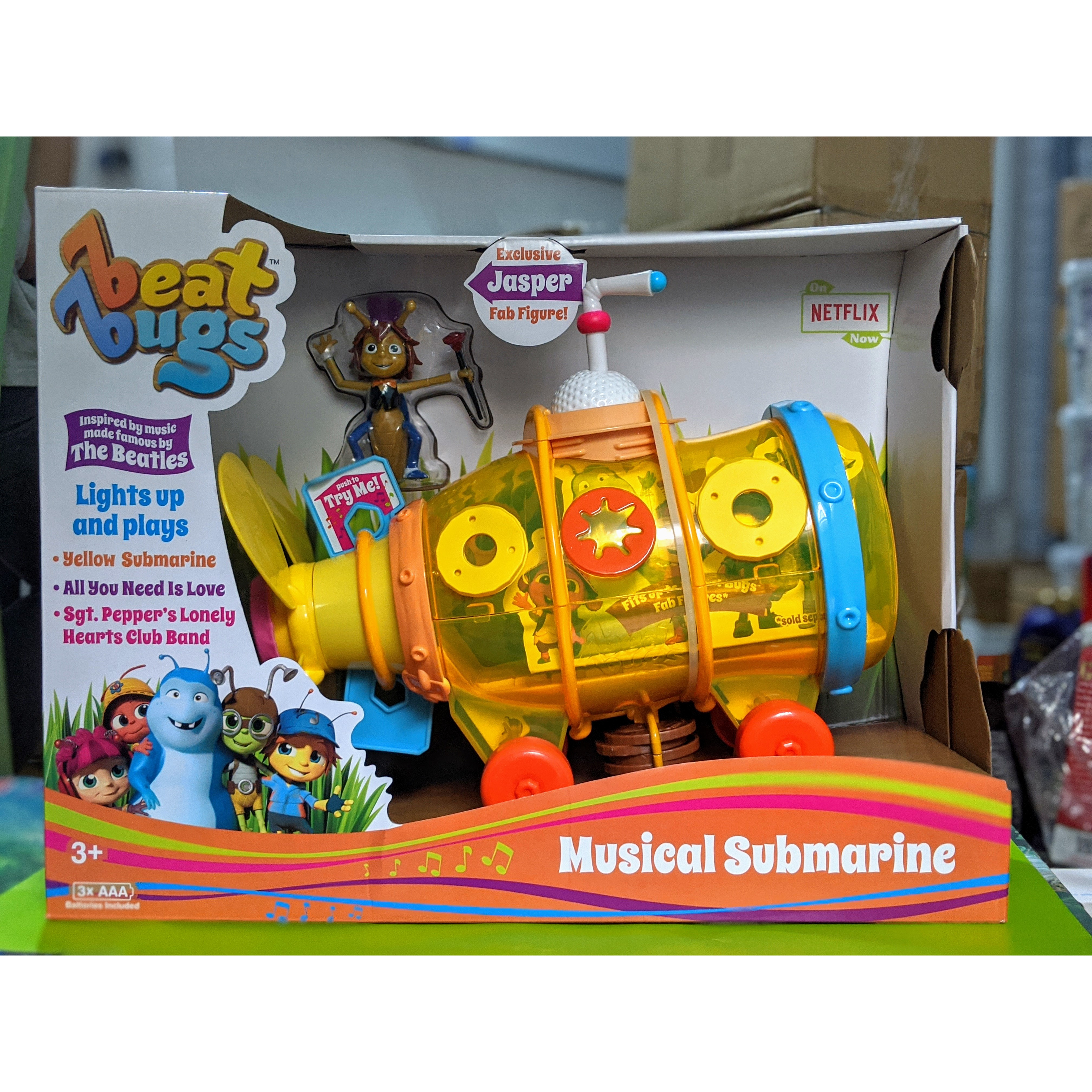 Đồ Chơi Phi Thuyền Âm Nhạc Beat Bug Chạy Bằng Pin Nhựa An Toàn Nhập Từ Mỹ Musical Submarine Beat Bugs